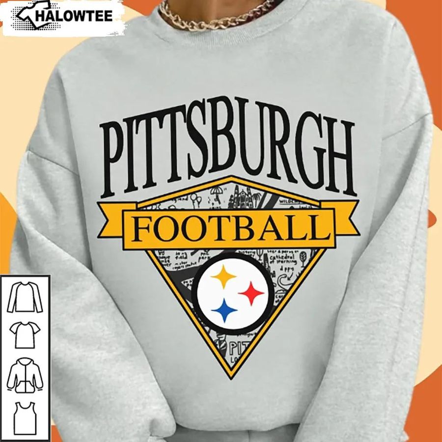 Vintage Pittsburgh Steelers Shirt Retro Style Football Apparel