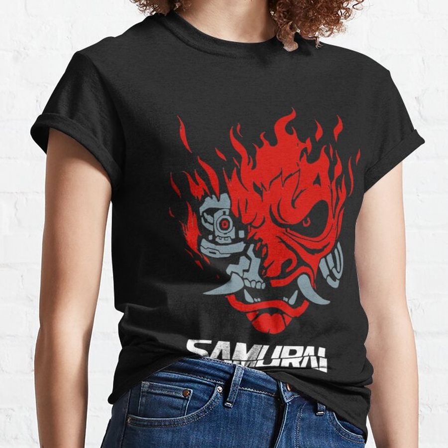 Vintage Samurai Retro Japanese Gaming 2077 Classic T-Shirt