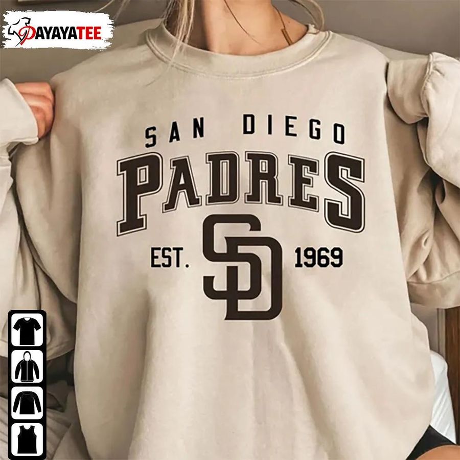Vintage San Diego Baseball Sweatshirt San Diego Padres Est 1969