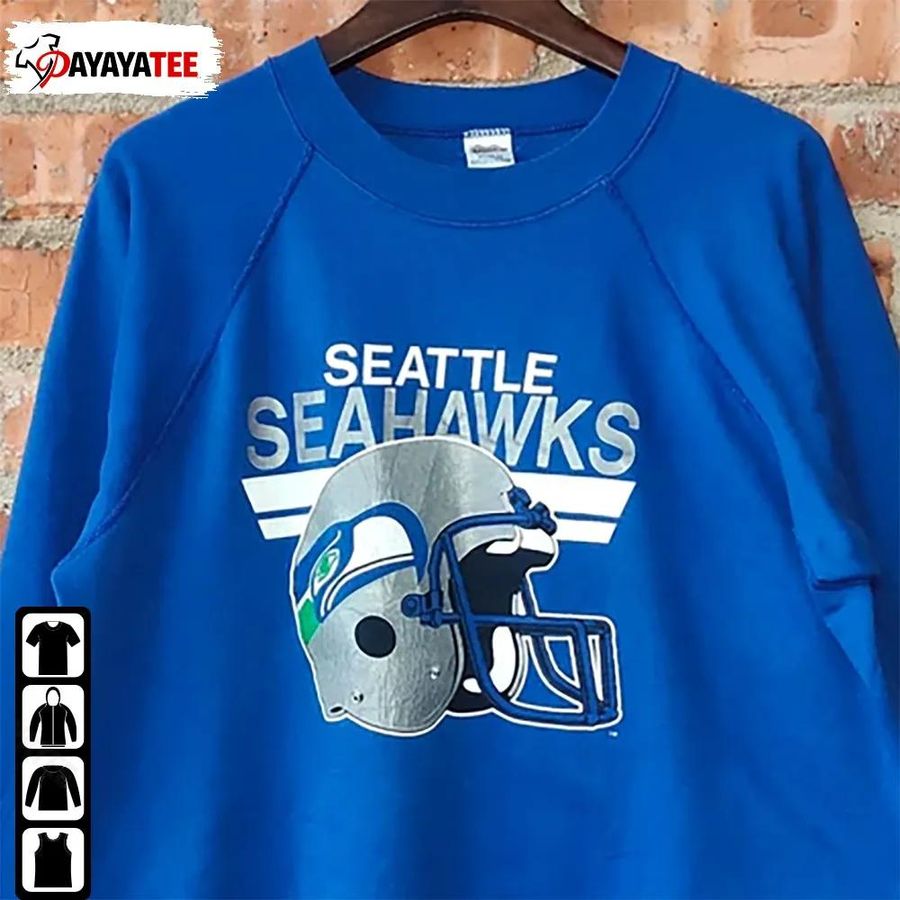 Vintage Seattle Football Sweatshirt Nfl Seattle Seahawks Unisex