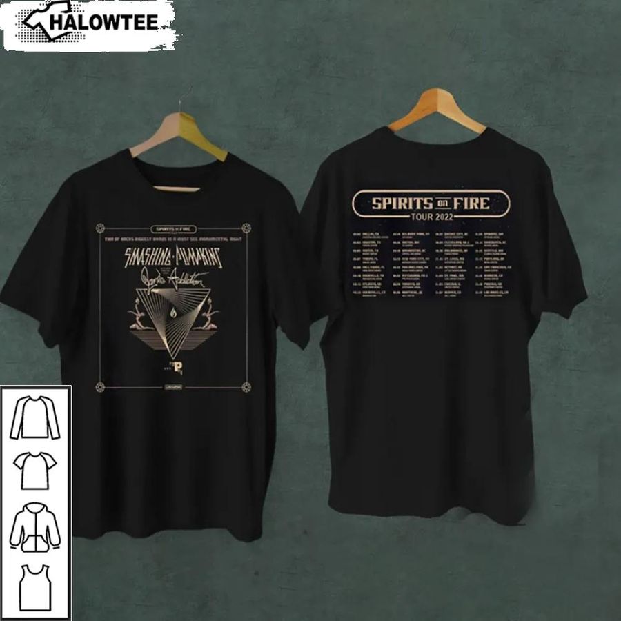 Vintage Smashing Pumpkins  Spirits On Fire Tour 2022 Shirt Unisex Gift For Lovers