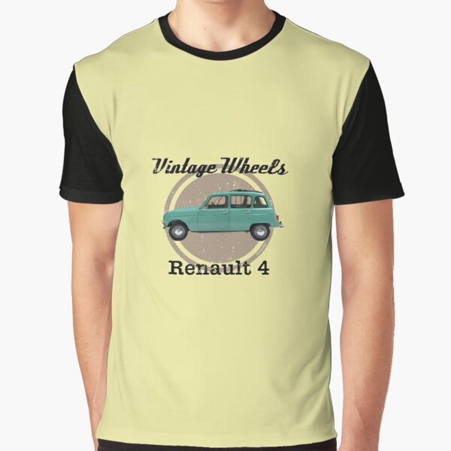 Vintage Wheels - Renault 4 Graphic T-Shirt