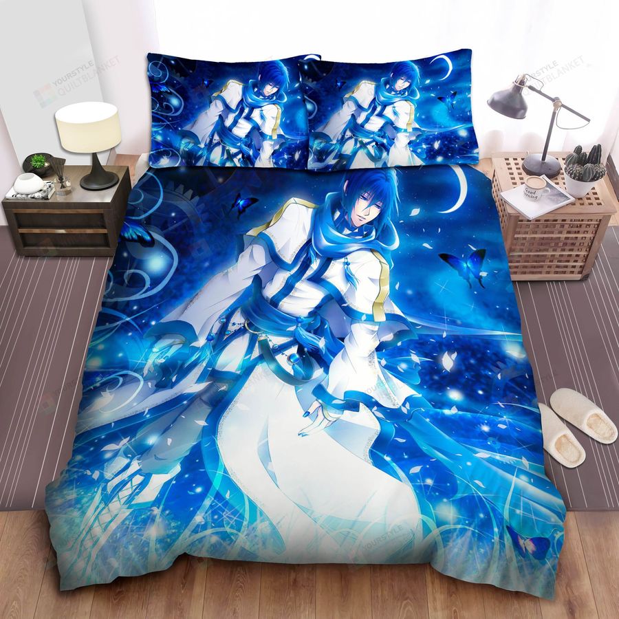 Vocaloid Kaito With Butterflies Bed Sheets Spread Comforter Duvet Cover Bedding Sets