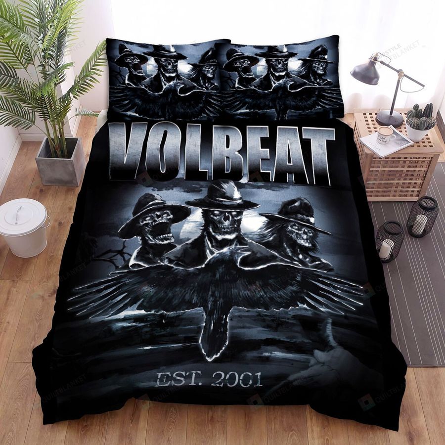 Volbeat Band Raven Art Bed Sheets Spread Comforter Duvet Cover Bedding Sets