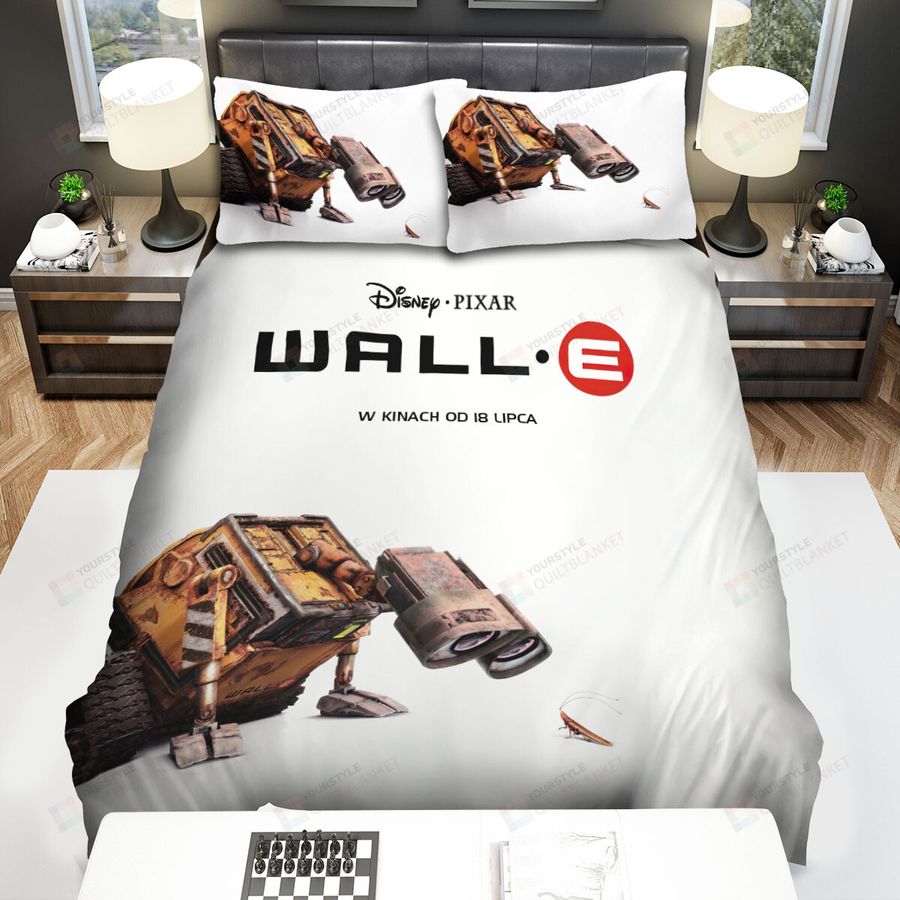 Wall·E Movie White Background Poster Bed Sheets Spread Comforter Duvet Cover Bedding Sets