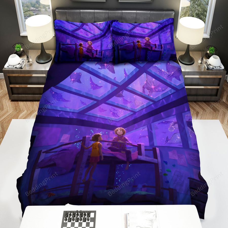 Watching The Ray Fish From The Room Bed Sheets Spread Duvet Cover Bedding Sets