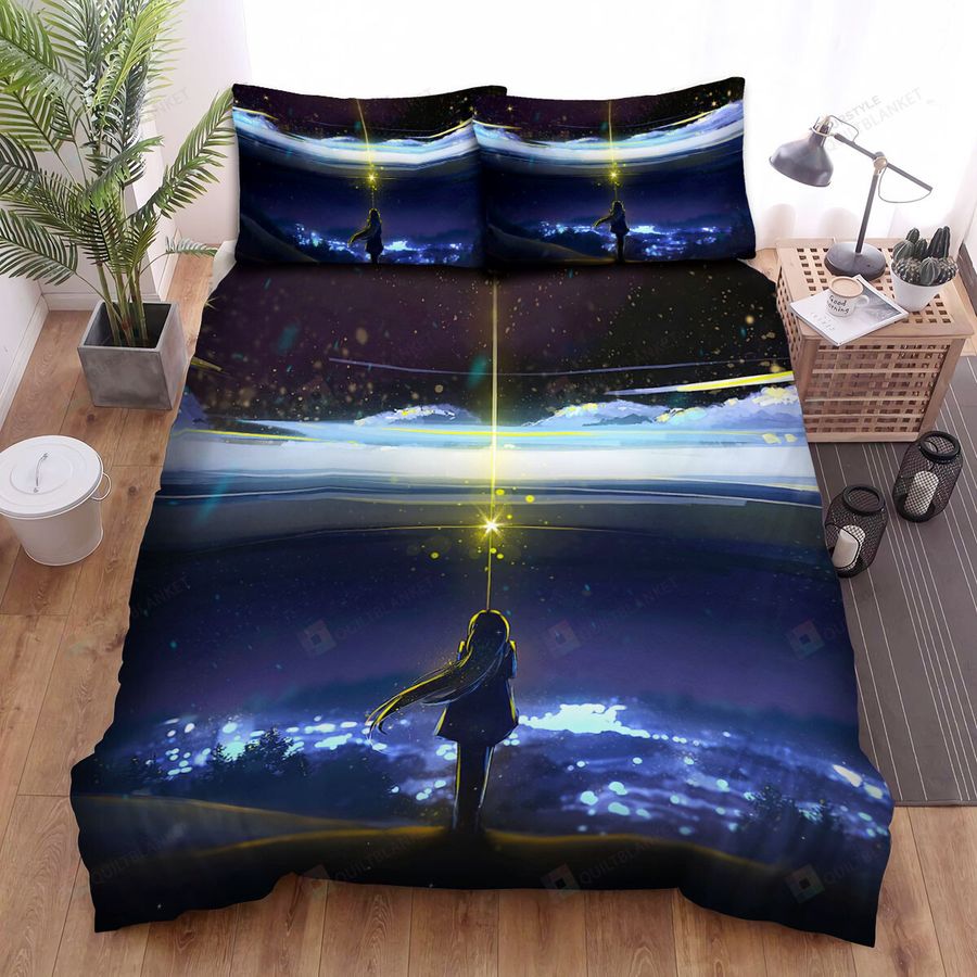 Weathering With You Night Sky Bed Sheets Spread Comforter Duvet Cover Bedding Sets