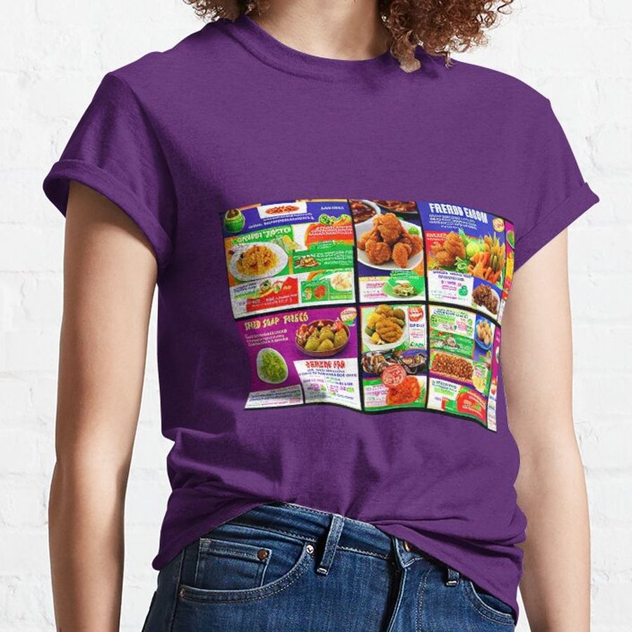 Weird Supermarket Flyer - Colorful and Strange Classic T-Shirt