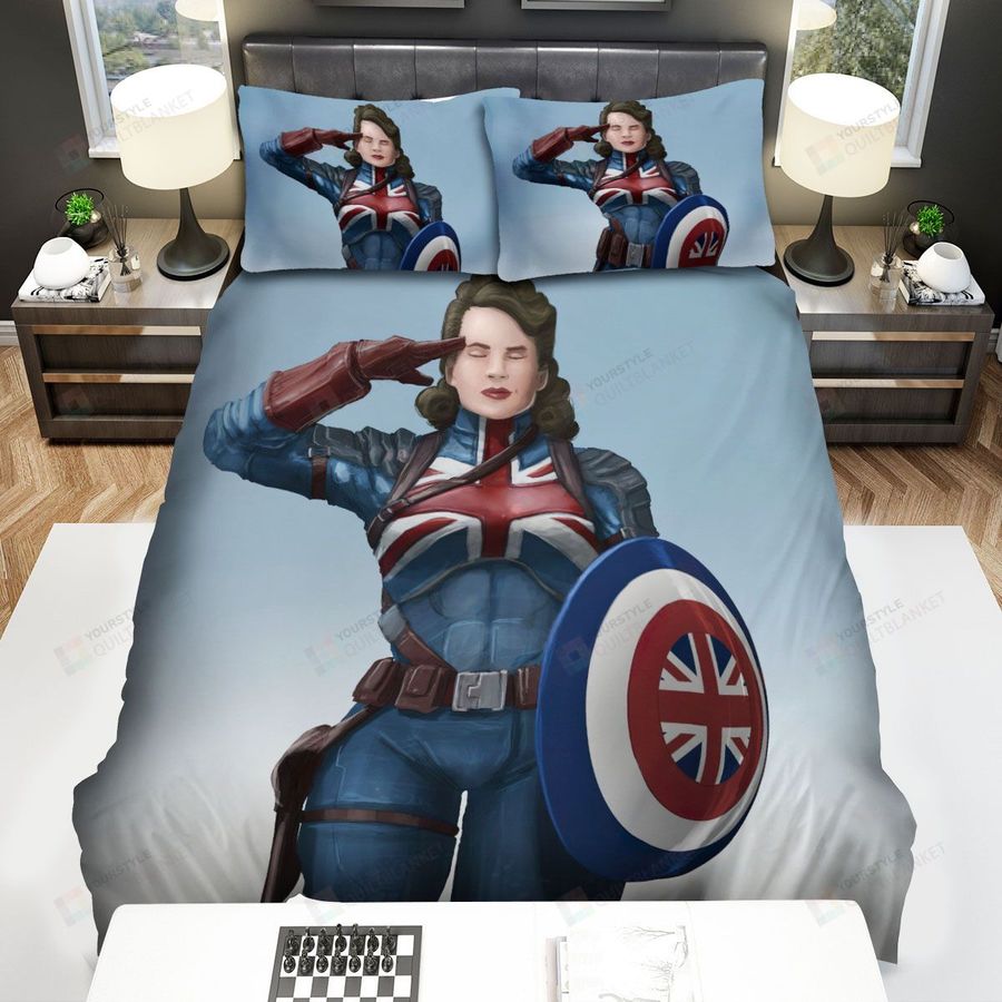 What If... Captain Carter Solo Photo Bed Sheets Spread Duvet Cover Bedding Sets
