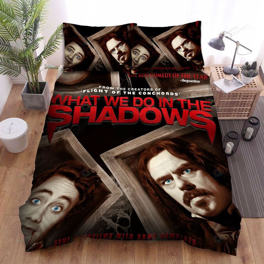 What We Do In The Shadows Movie Poster I Photo Bed Sheets Spread Comforter Duvet Cover Bedding Sets