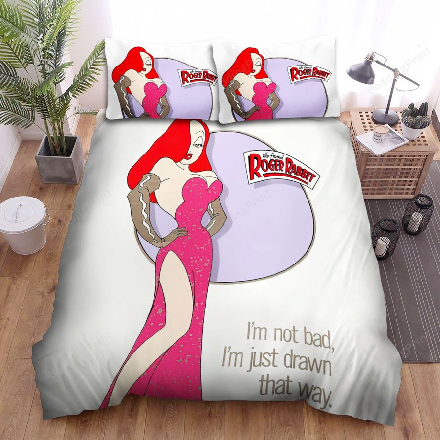 Who Framed Roger Rabbit Jessica Poster Bed Sheets Spread Comforter Duvet Cover Bedding Sets