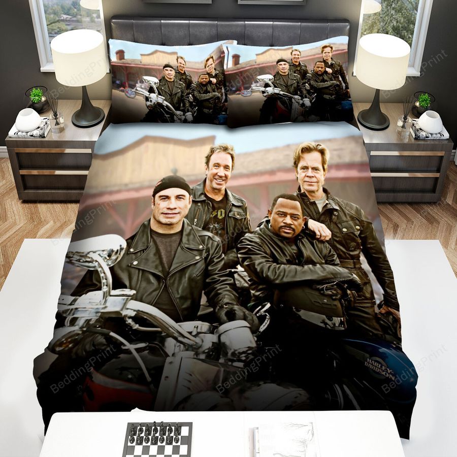 Wild Hogs (2007) Movie Men With Motorbike Poster Bed Sheets Spread Comforter Duvet Cover Bedding Sets