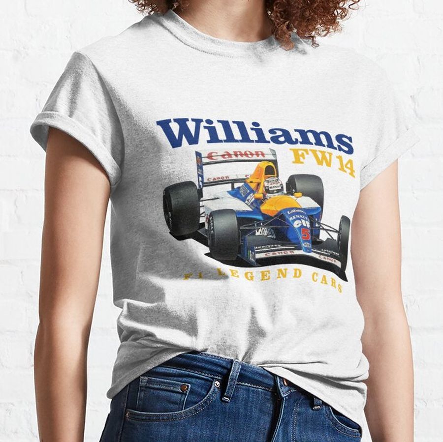 Williams FW14 F1 legend car retro 90s style  Classic T-Shirt