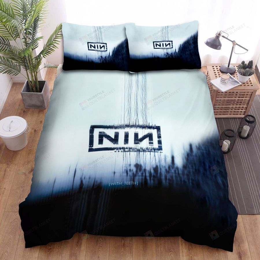 With Teeth Nine Inch Nails Bed Sheets Spread Comforter Duvet Cover Bedding Sets