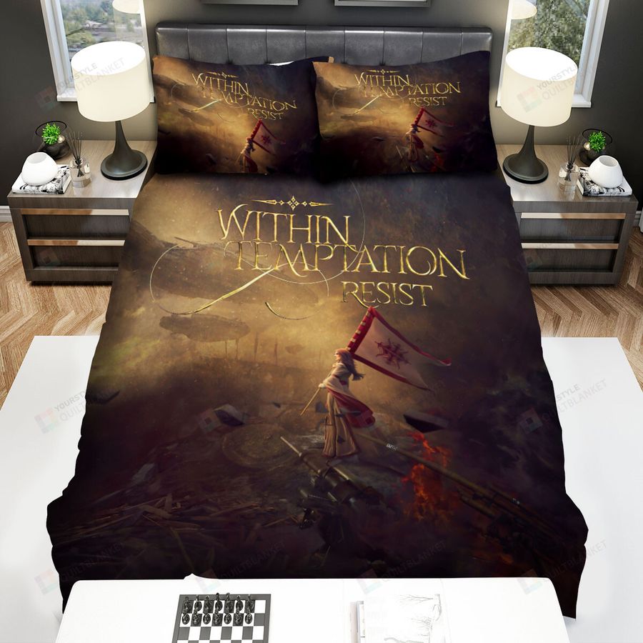 Within Temptation Music Band Resist Album Cover Artwork Bed Sheets Spread Comforter Duvet Cover Bedding Sets