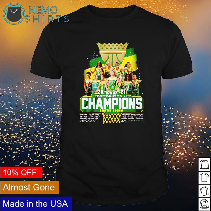 WNBA Commissioner's cup champions Seattle Storm shirt