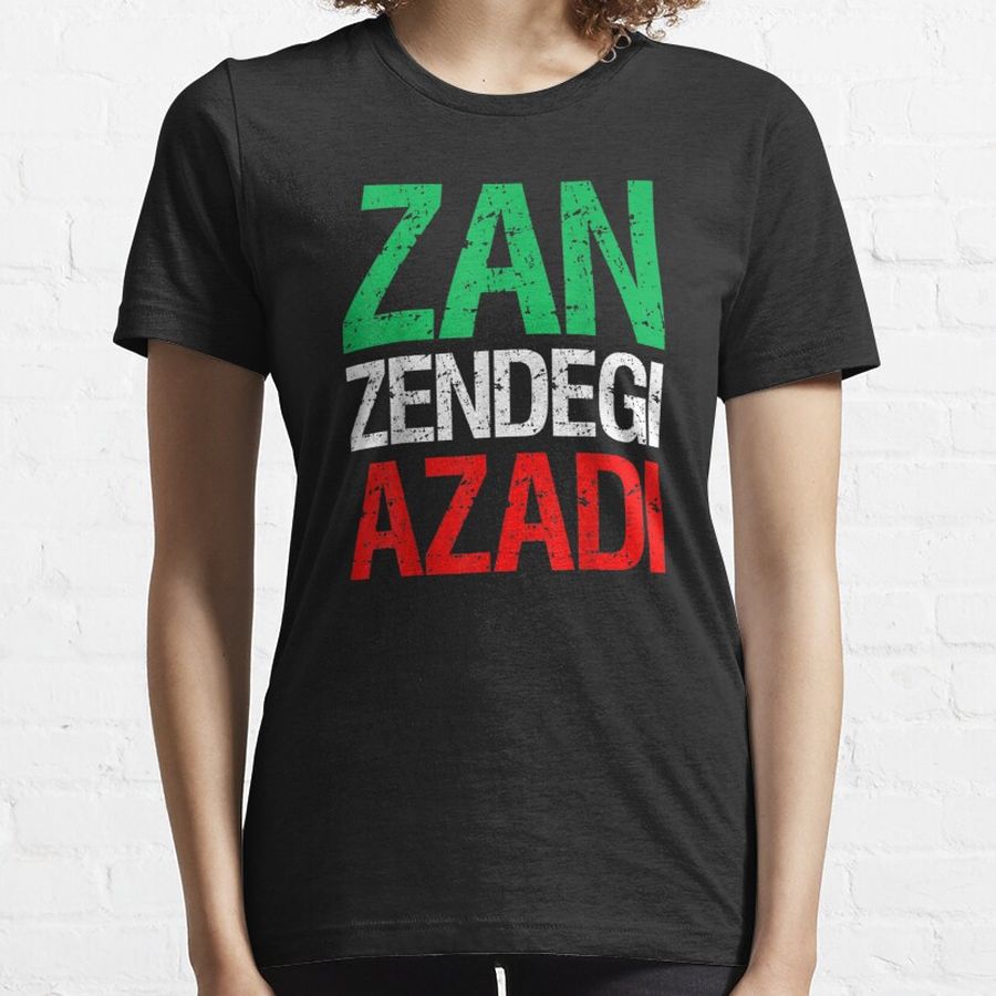 Woman Life Freedom Iran Zan Zendegi Azadi Persian Essential T-Shirt