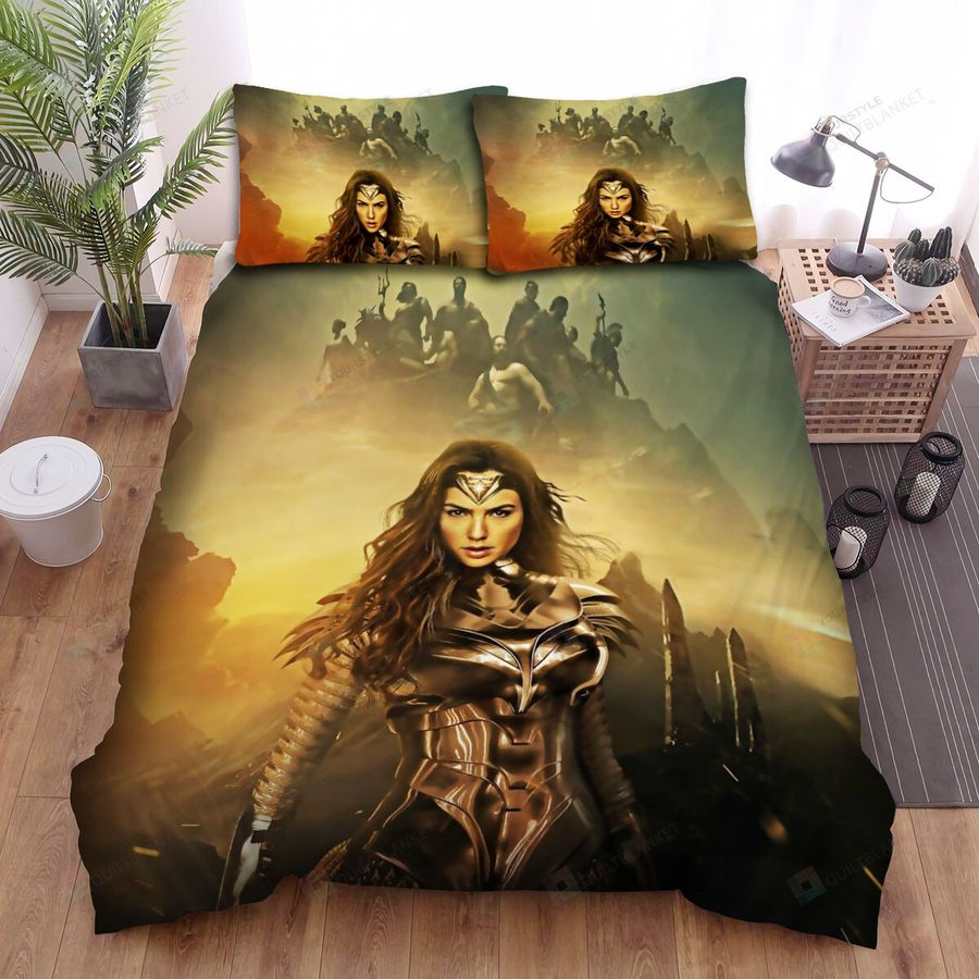 Wonder Woman 1984 Movie Diana Prince Poster Bed Sheets Spread Comforter Duvet Cover Bedding Sets