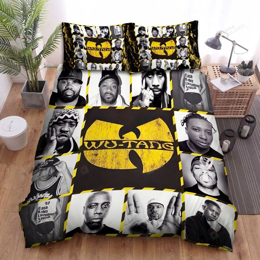 Wu Tang Clan Members Collage Bed Sheets Spread Comforter Duvet Cover Bedding Sets