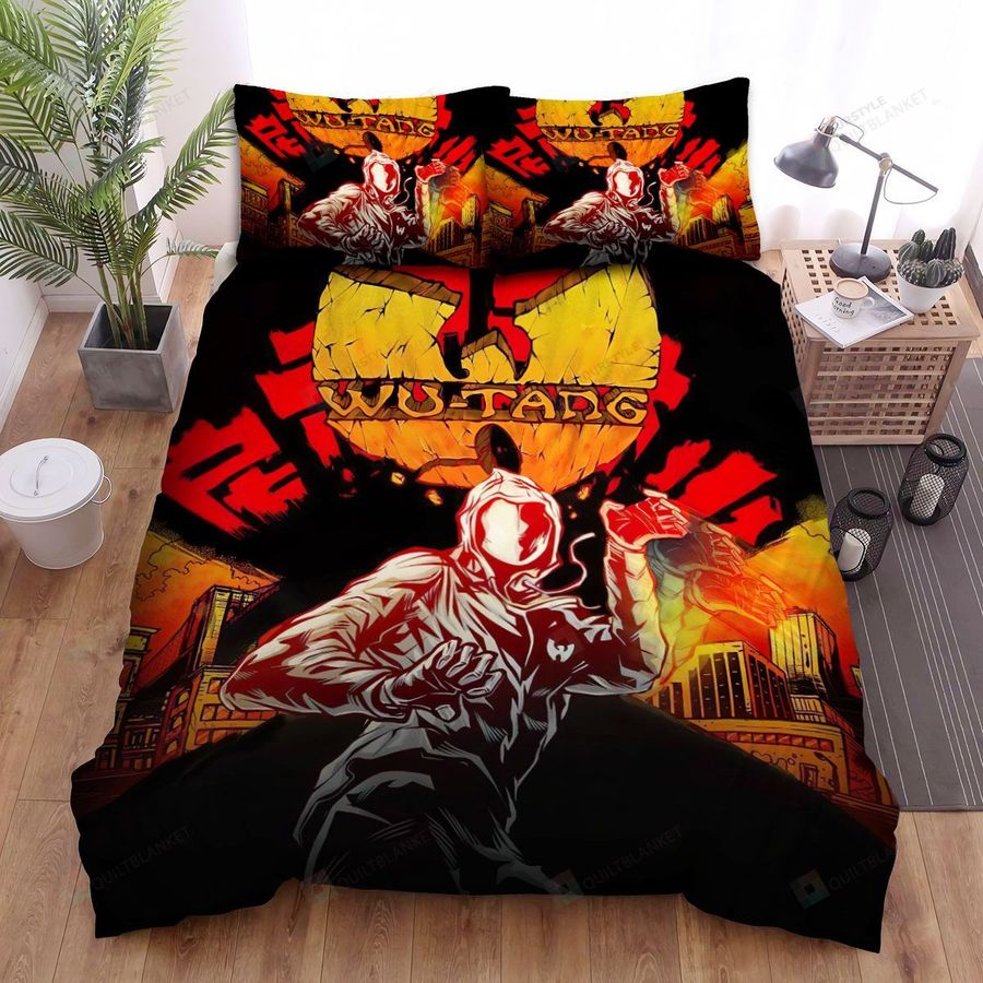 Wu Tang Clan Shadowboxin' Sheets Spread Comforter Duvet Cover Bedding Sets
