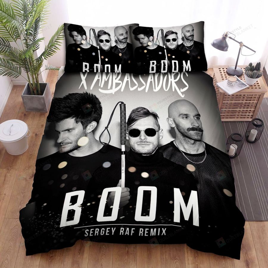 X Ambassadors Boom Remix Bed Sheets Spread Comforter Duvet Cover Bedding Sets