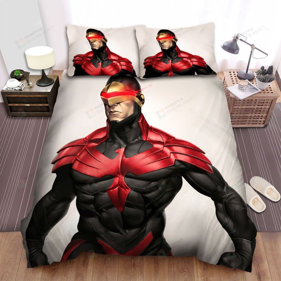 X Men Cyclops In Black &Amp Red Suit Bed Sheets Spread Duvet Cover Bedding Sets