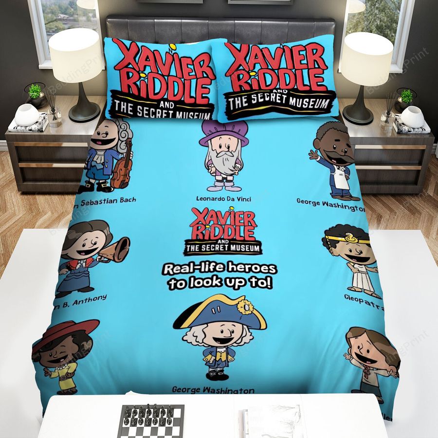Xavier Riddle And The Secret Museum Main Characters Bed Sheets Spread Duvet Cover Bedding Sets