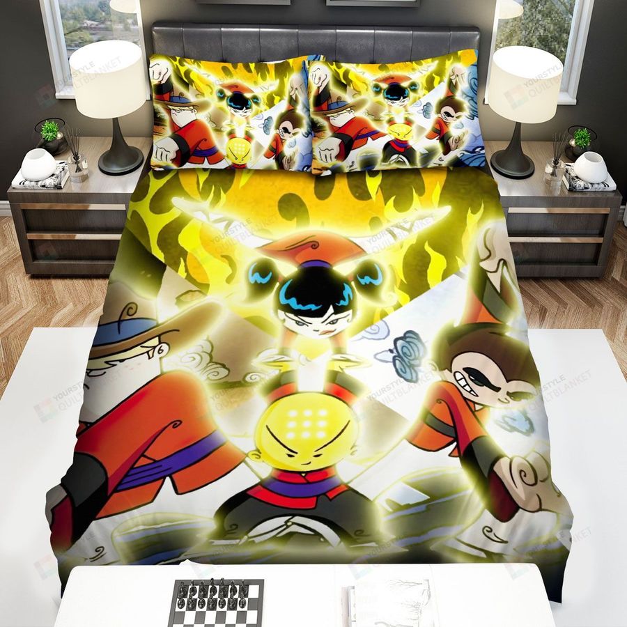 Xiaolin Showdown Xiaolin Warriors Power Combination Bed Sheets Spread Duvet Cover Bedding Sets