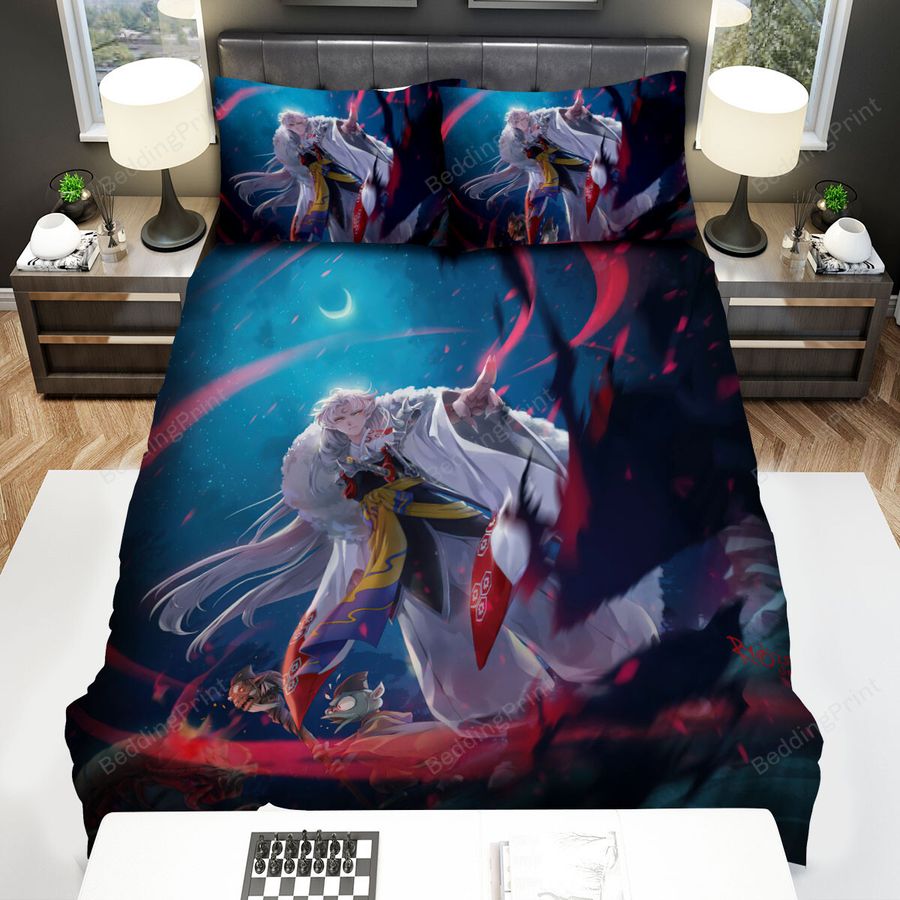 Yashahime Princess Half Demon Sesshoumaru &Amp Jaken Artwork Bed Sheets Spread Duvet Cover Bedding Sets