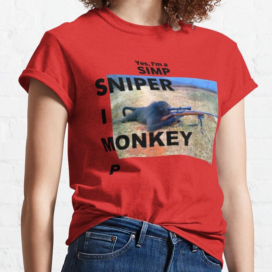 Yes I'm A Simp Sniper Monkey Classic T-Shirt