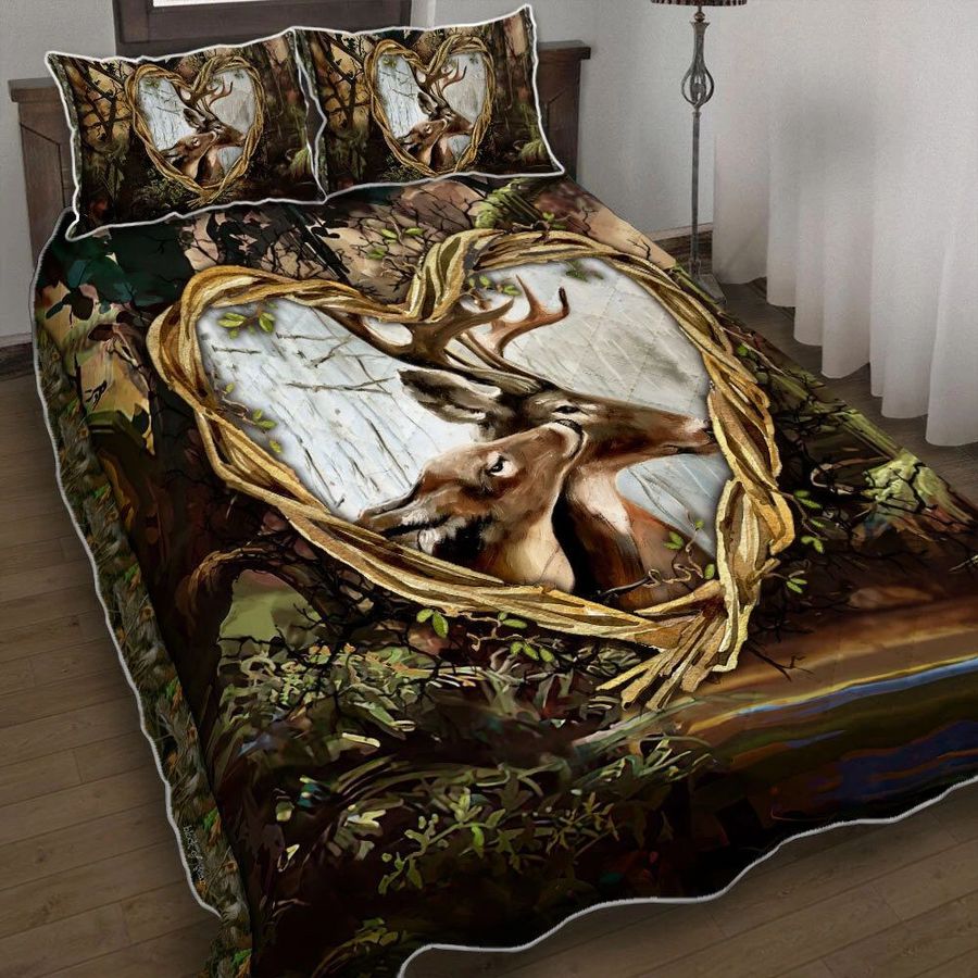 You And Me We Got This Deer Quilt Bedding Set