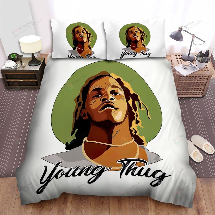 Young Thug In Tattoo Art Bed Sheets Spread Comforter Duvet Cover Bedding Sets