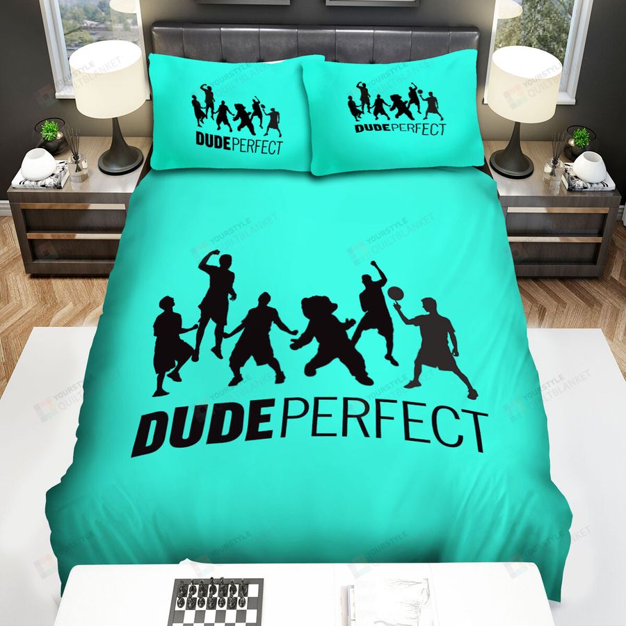 Youtuber Dude Perfect Group Silhouette Bed Sheets Spread Duvet Cover Bedding Sets