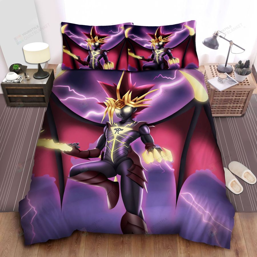 Yu Gi Oh! Shadow Cards Bed Sheets Spread Comforter Duvet Cover Bedding Sets