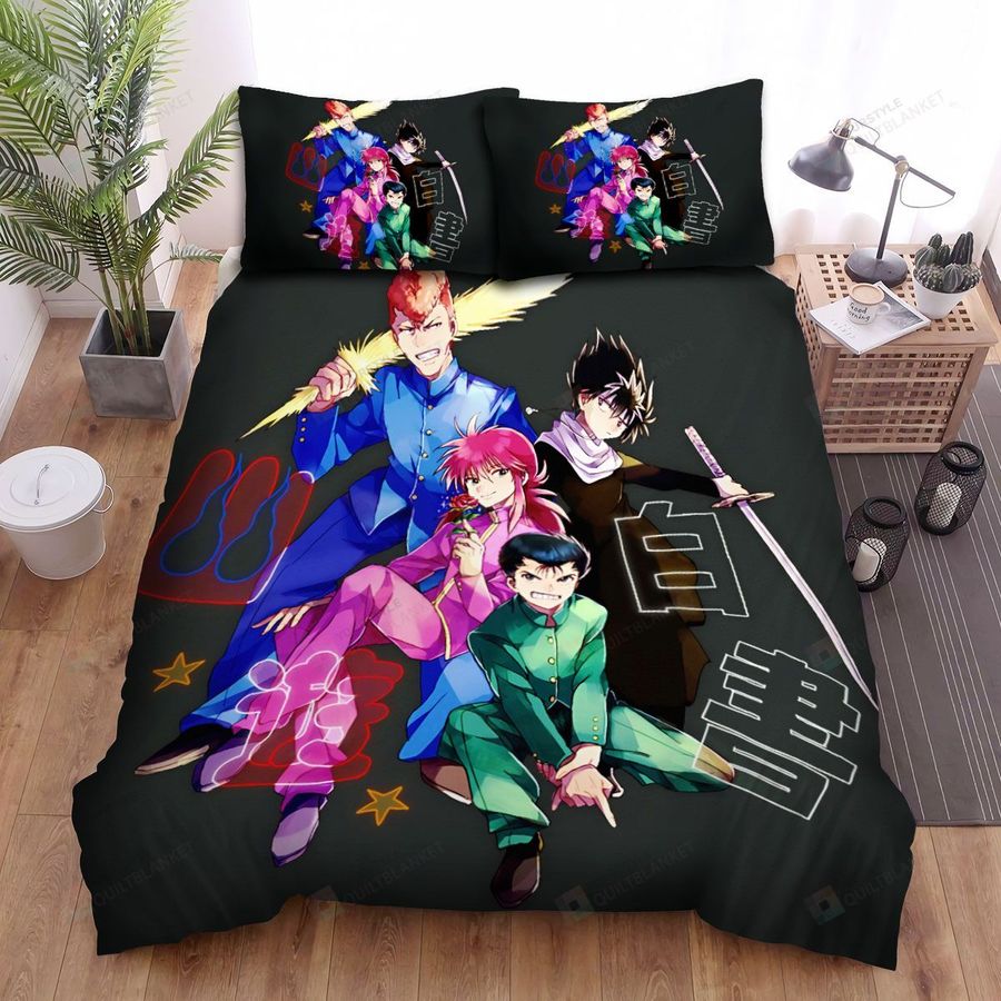 Yu Yu Hakusho Manga Anime Bed Sheets Spread Comforter Duvet Cover Bedding Sets