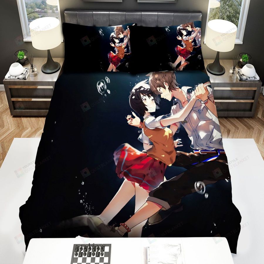 Zankyou No Terror, Diving Together Art Bed Sheets Spread Duvet Cover Bedding Sets