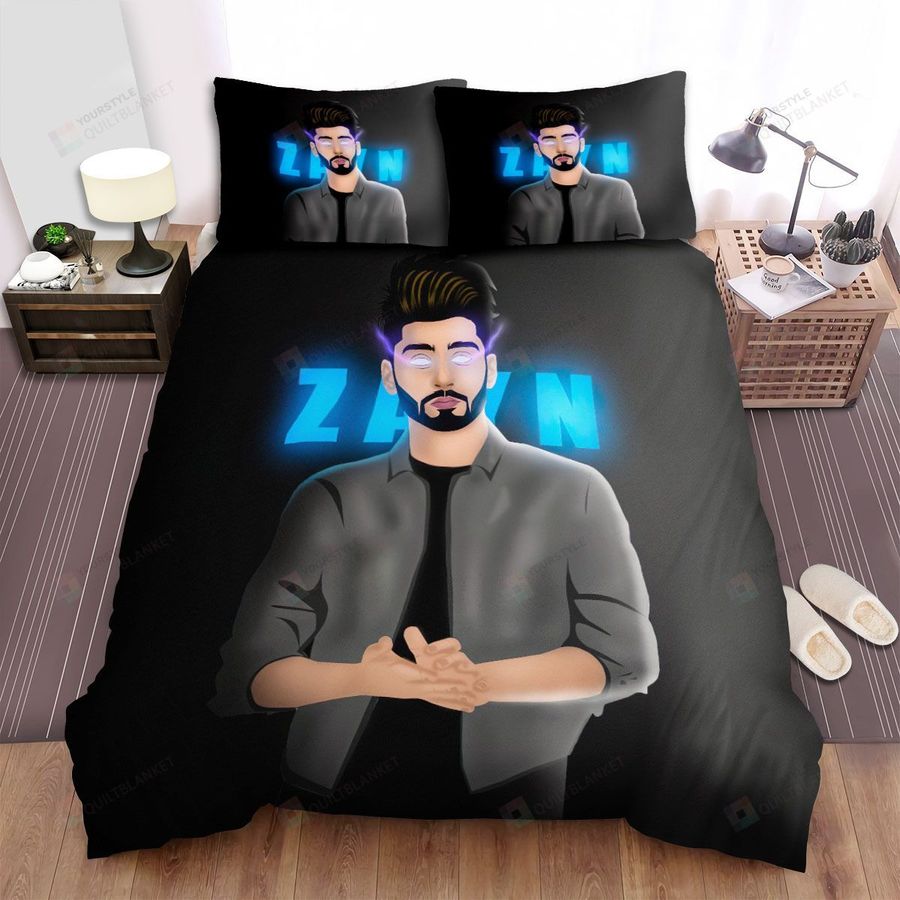 Zayn Malik Neon Eyes Bed Sheets Spread Comforter Duvet Cover Bedding Sets