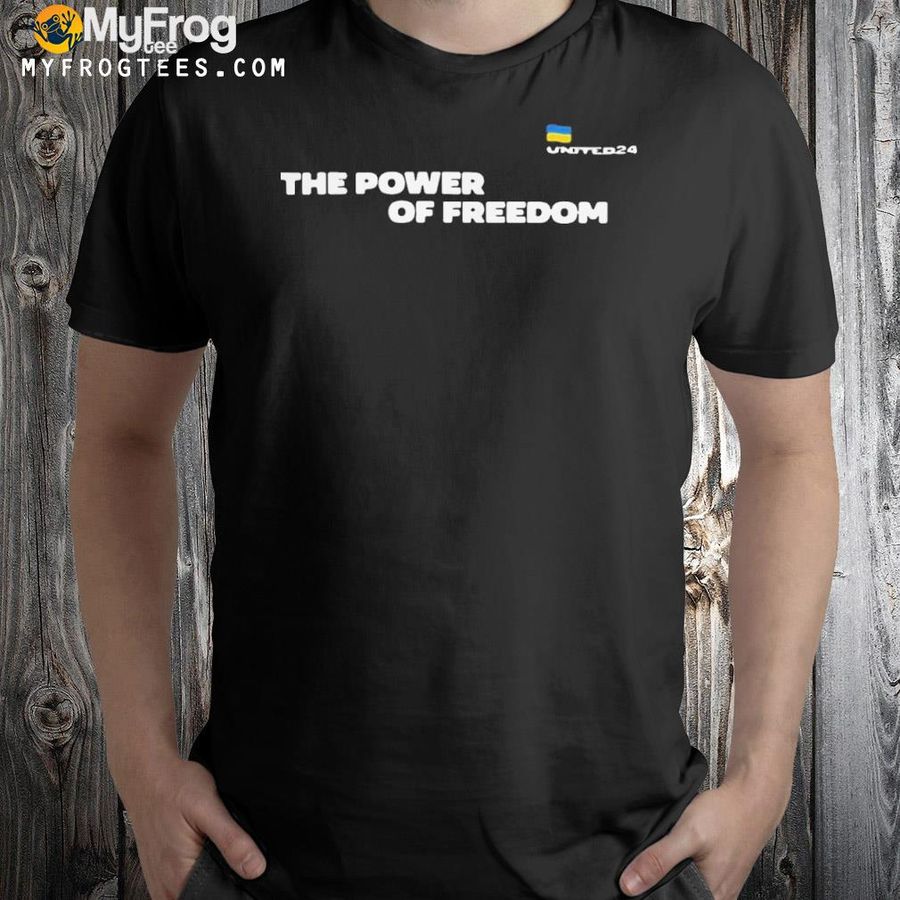 Zelensky Wearing United24 The Power Of Freedom shirt