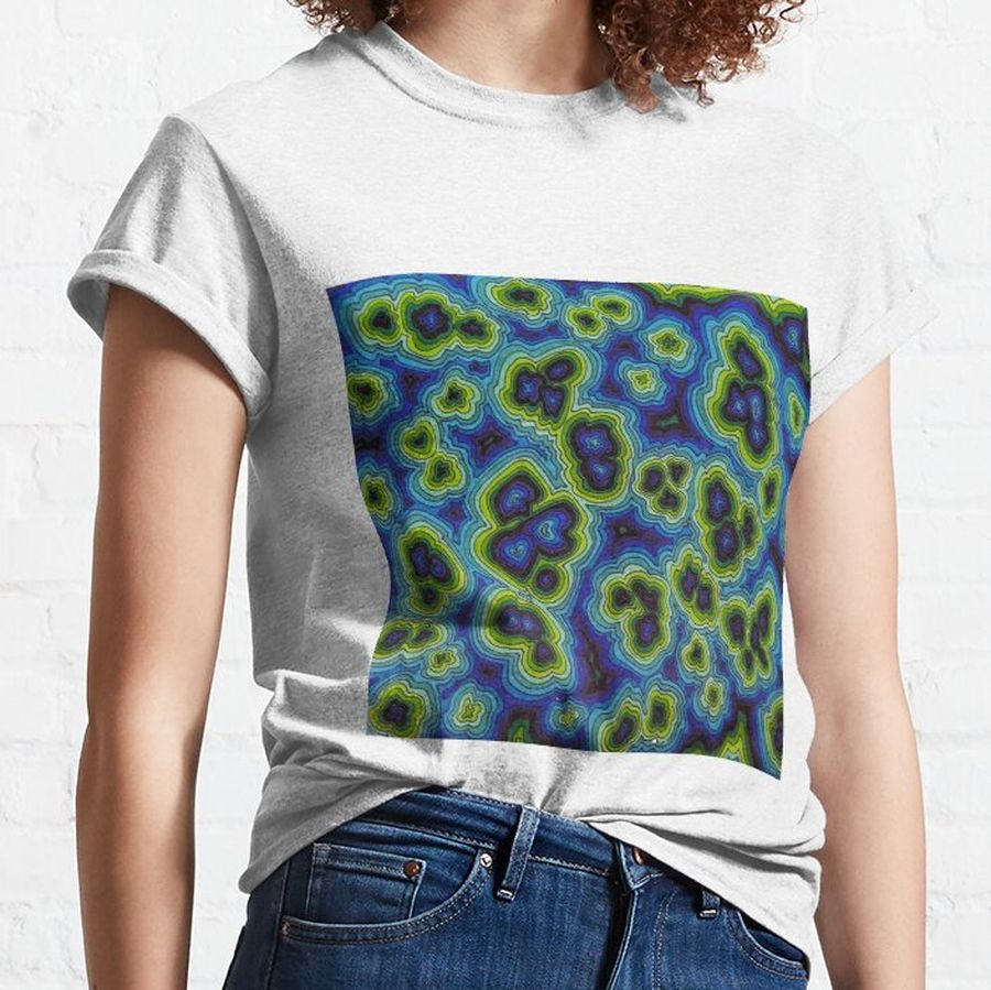 Zen Doodles in Blues and Greens Classic T-Shirt