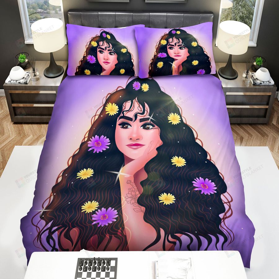 Zendaya Flowers On Hair Bed Sheets Spread Comforter Duvet Cover Bedding Sets